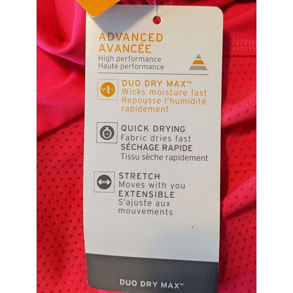 Champion NEW Cropped Top Girls XL 14 Hot Pink Faux Wrap Surplice Long Sleeve - Picture 9 of 9